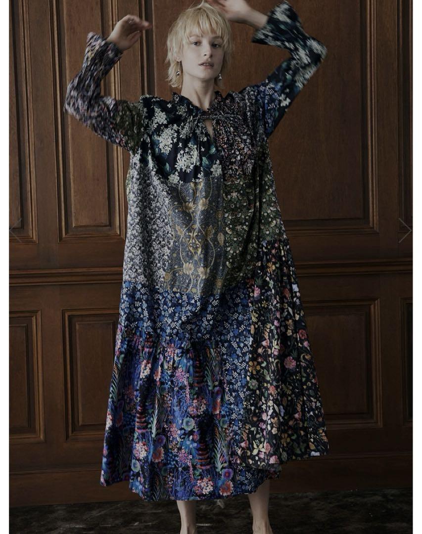 AMERI LIBERTY PATCHWORK BLK DRESS
