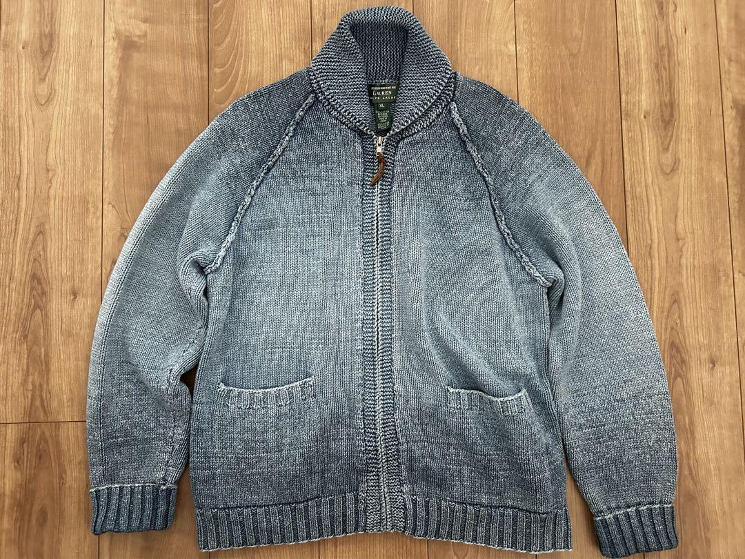 ラルフローレン ネイティブ ハンドニット ジャケット グラデ XL