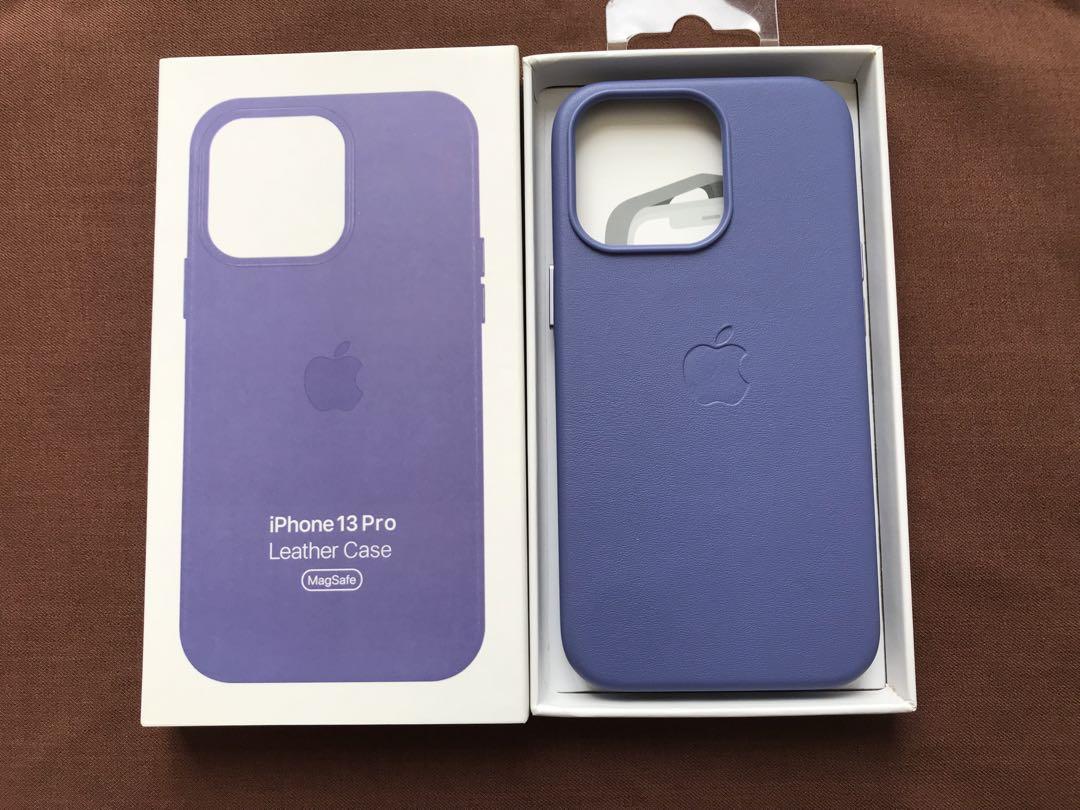 iPhone 13 Pro レザーケース ウィステリアApple純正新品 - メルカリ