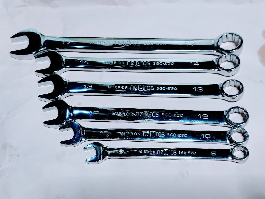 【お買得】ネプロス NEPROS コンビネーションレンチ ６本組 ほぼ未使用品