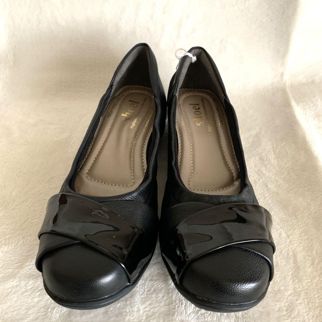 未使用品❣️SHOEL 黒　痛くない　疲れない　パンプス　23cm