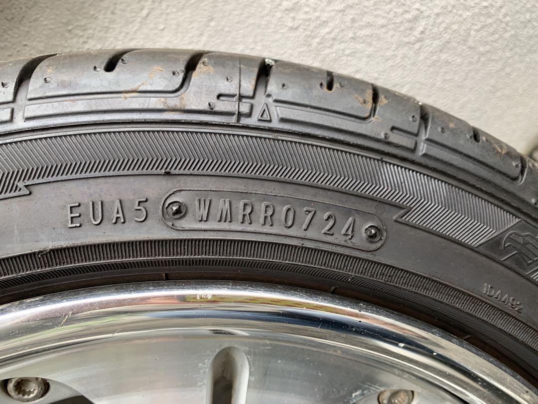バリ山2024年製夏タイヤ付　165/55R15 WORK ユーロライン　②