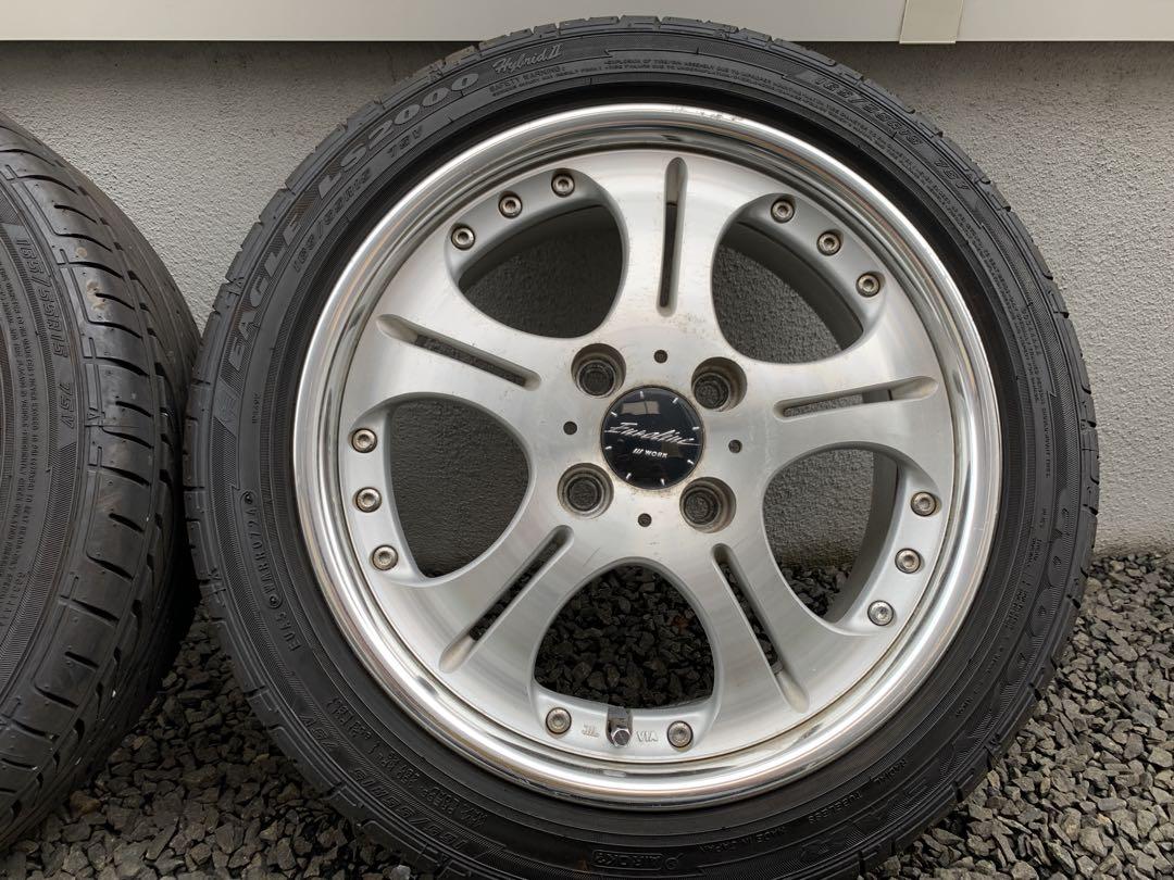バリ山2024年製夏タイヤ付　165/55R15 WORK ユーロライン　②