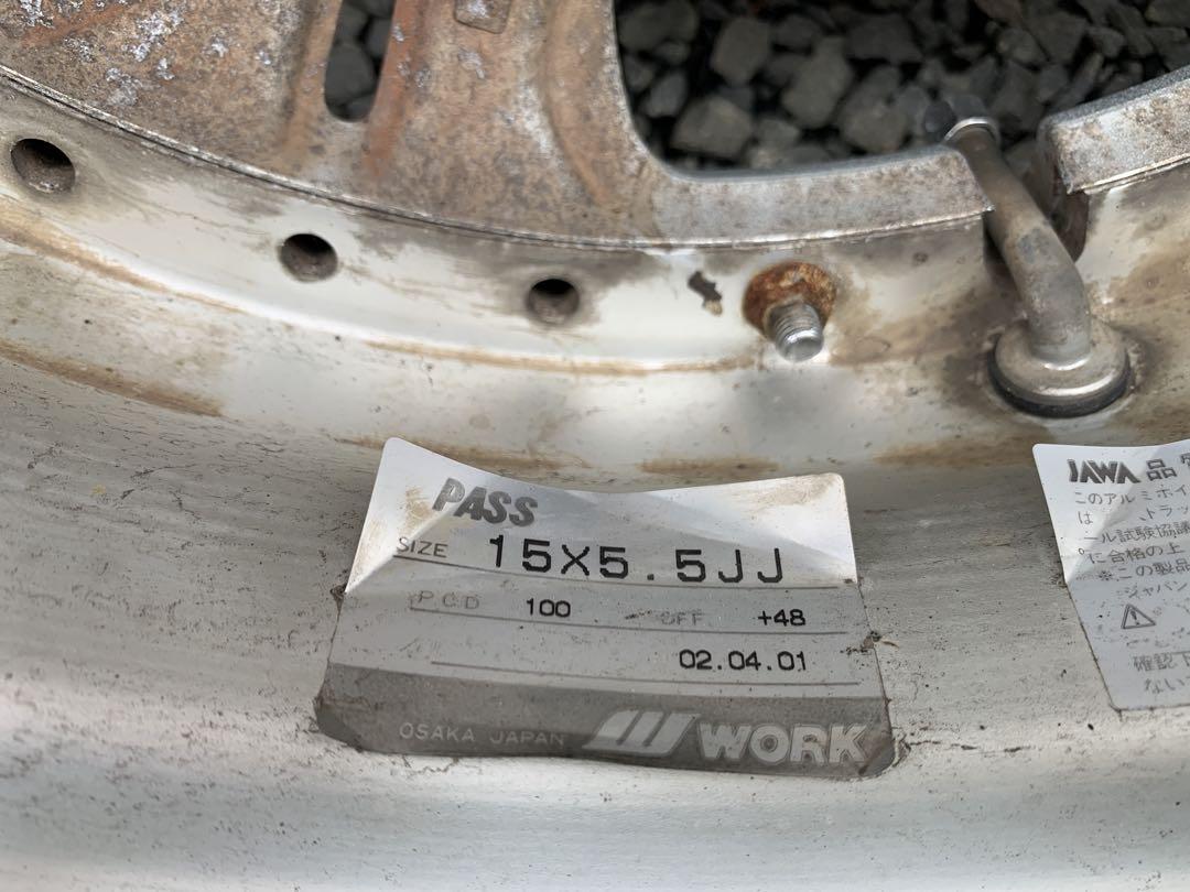 バリ山2024年製夏タイヤ付　165/55R15 WORK ユーロライン　②