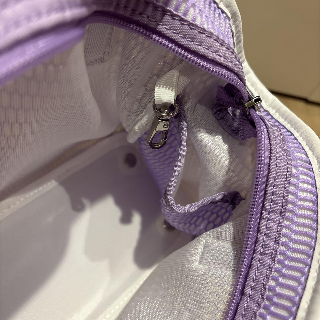 qbag paris nest zip bon 紫色 マザーズバッグ