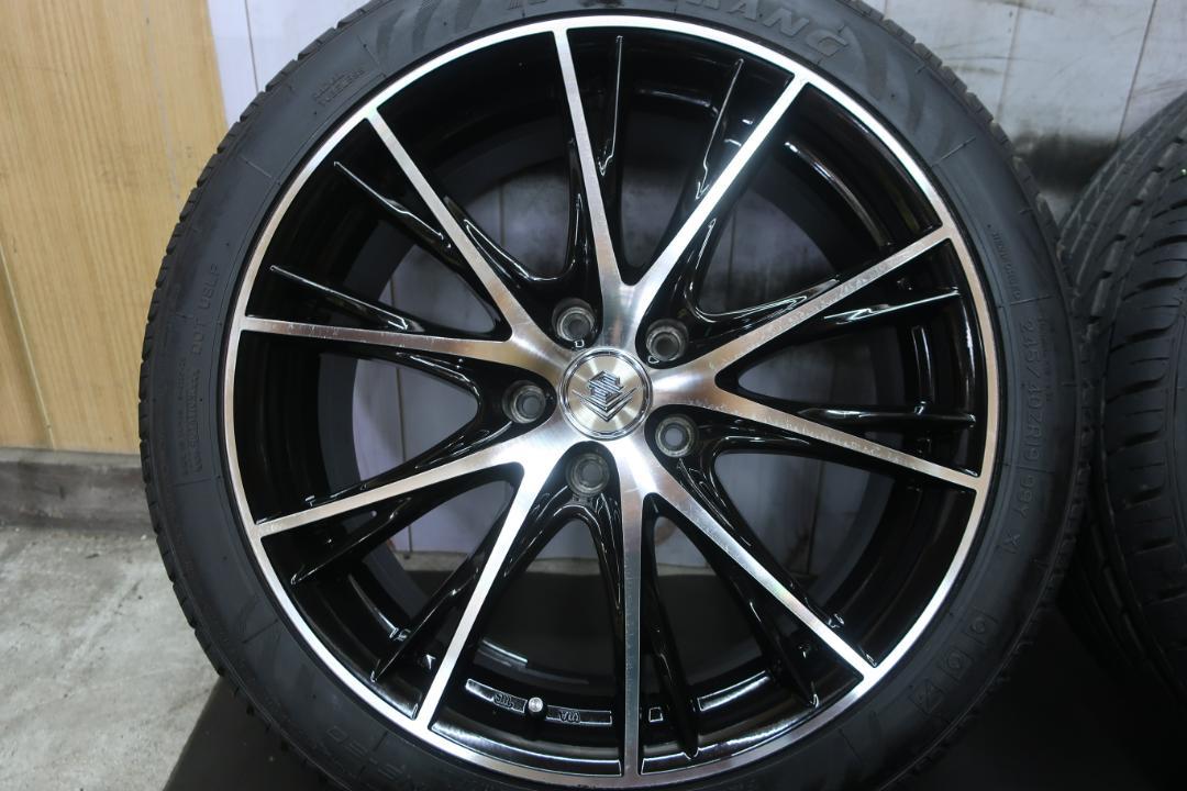 激安 良好 シュタイナー ブラポリ 19×8J+45 バリ溝 245/40R19