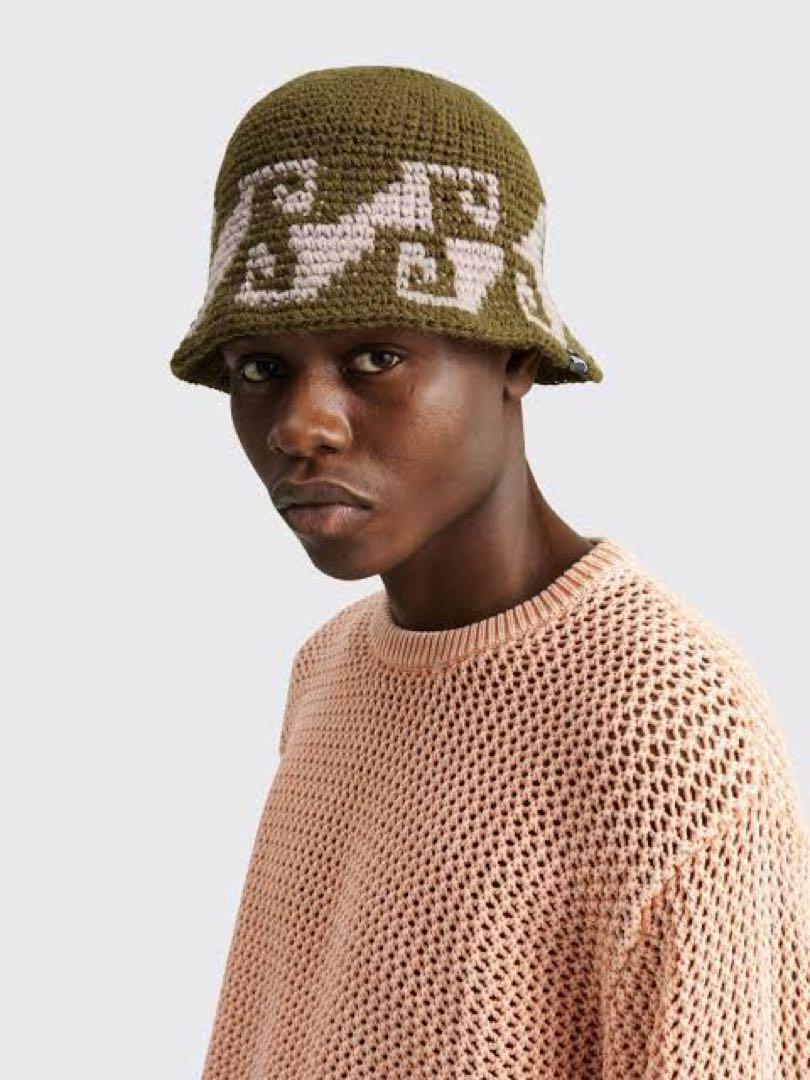 stussy waves knit bucket hat