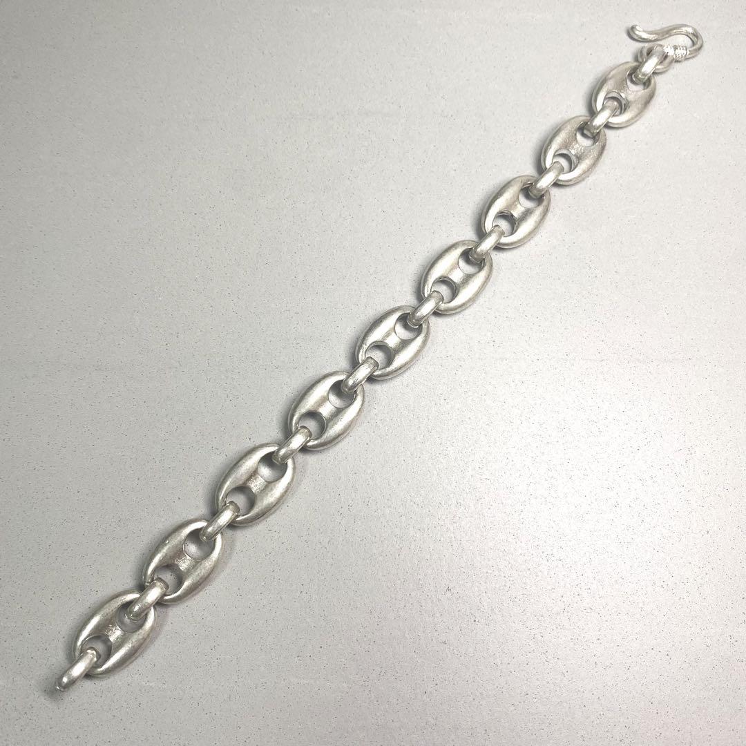 シルバーブレスレット シルバー925 チェーン あずきTAXCO t112