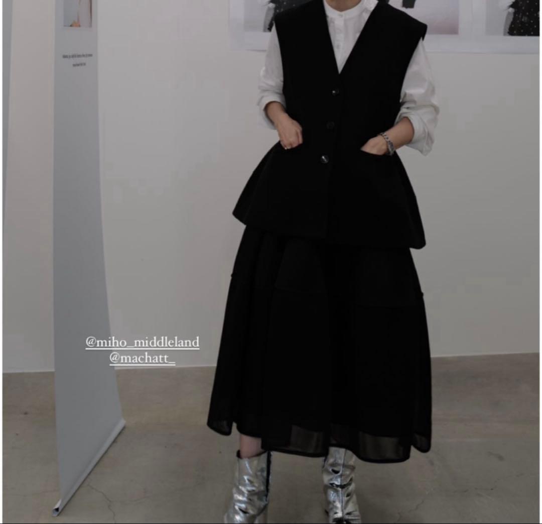 machatt マチャット ウールライクフォルムベスト SIZE machatt