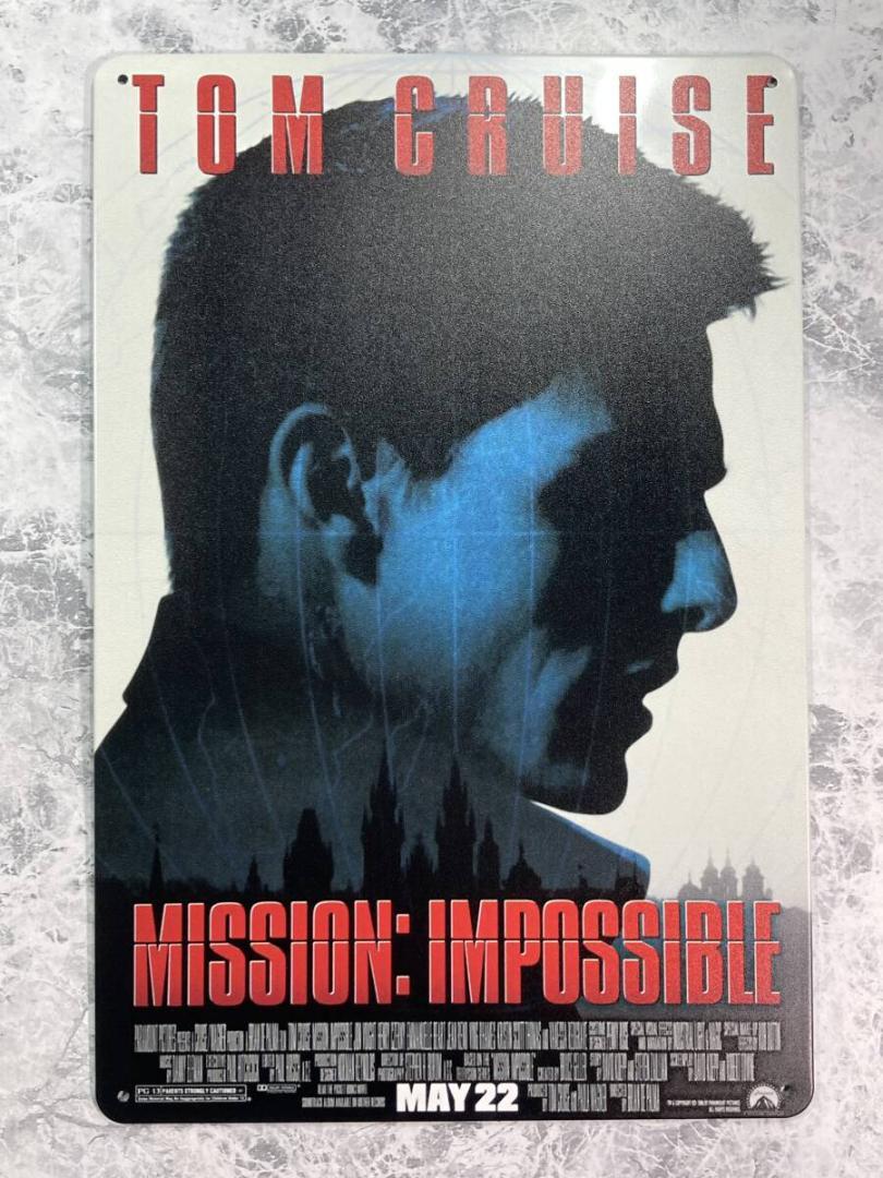 未使用 公式 ミッションインポッシブル トムクルーズ A3ポスター ポスター ミッション・インポッシブル/トム・クルーズ メタル ポスター