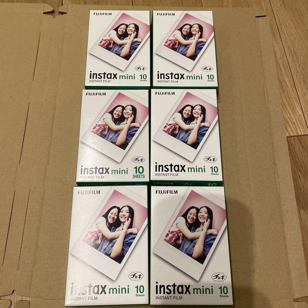 新品未開封】フジフイルム チェキフィルム instax mini 10枚×6箱