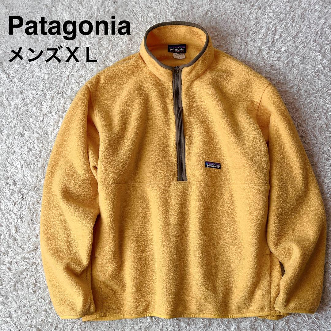 【USED】パタゴニア☆フリースジャケット ハーフジップ ロゴワッペン