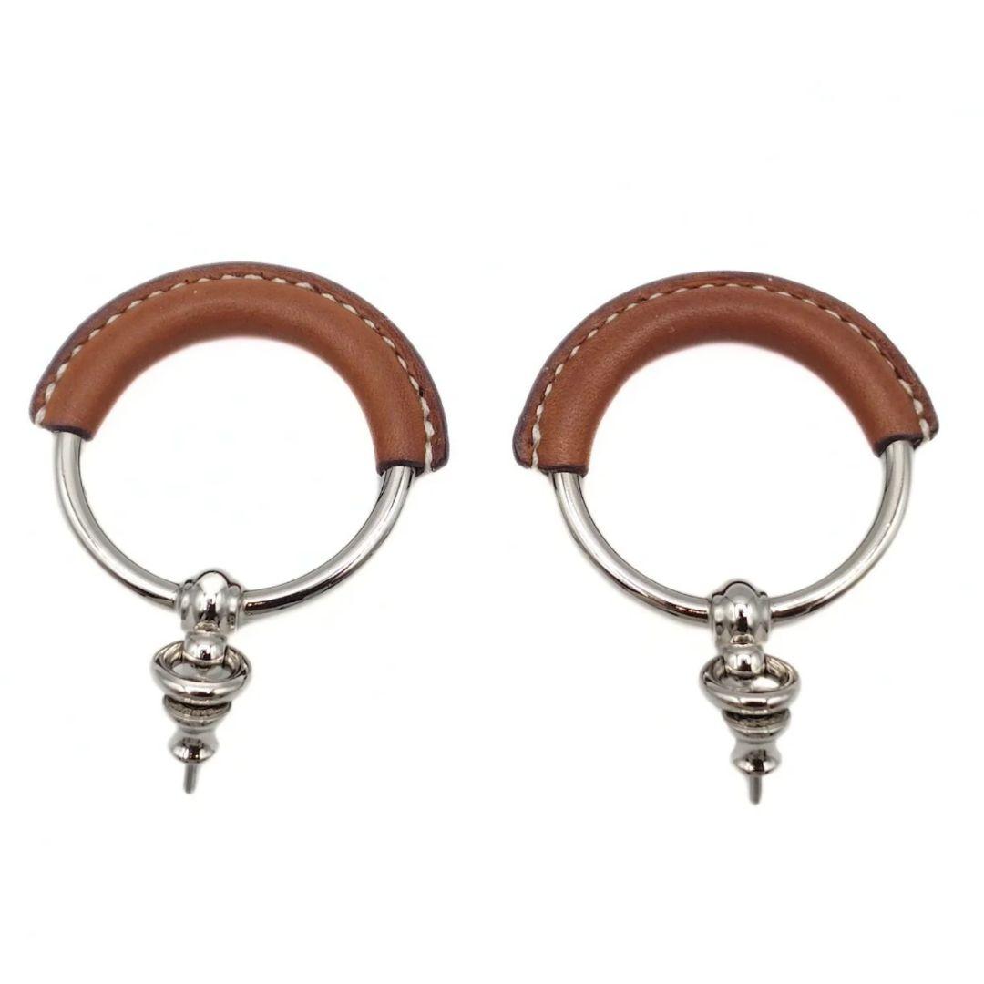 HERMES エルメス ループグラン ピアス メタル ヴォーバレニア