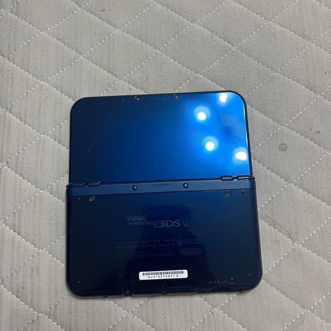 New Nintendo 3DS LL 青 充電器付き目立った傷や汚れなし UP786_INFO