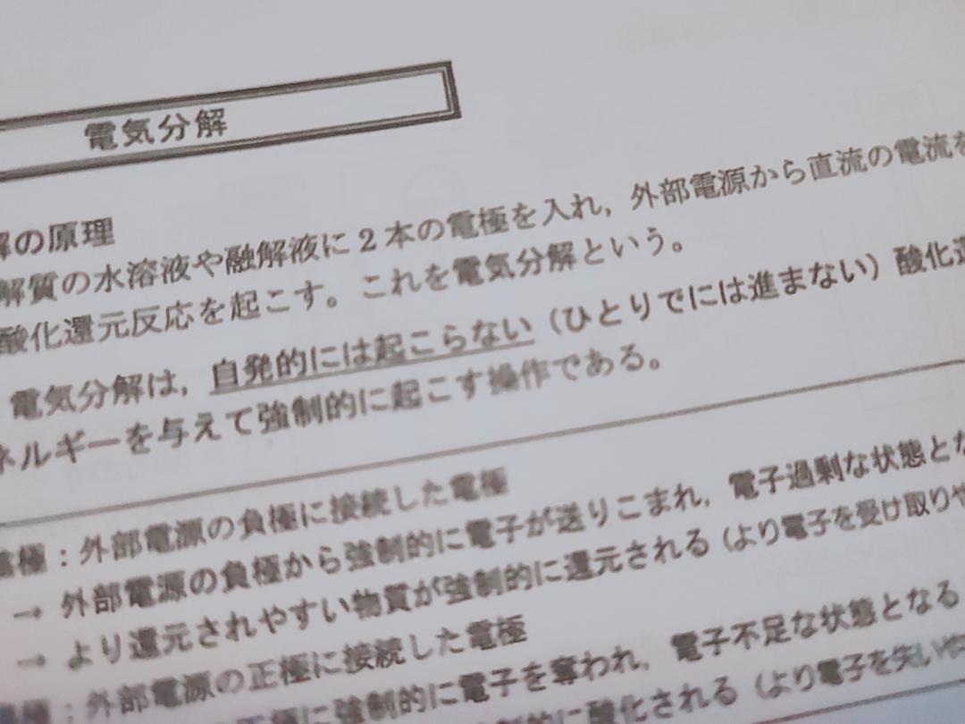 駿台 最新版 化学講義プリント 景安聖士先生 無機化学・酸化還元