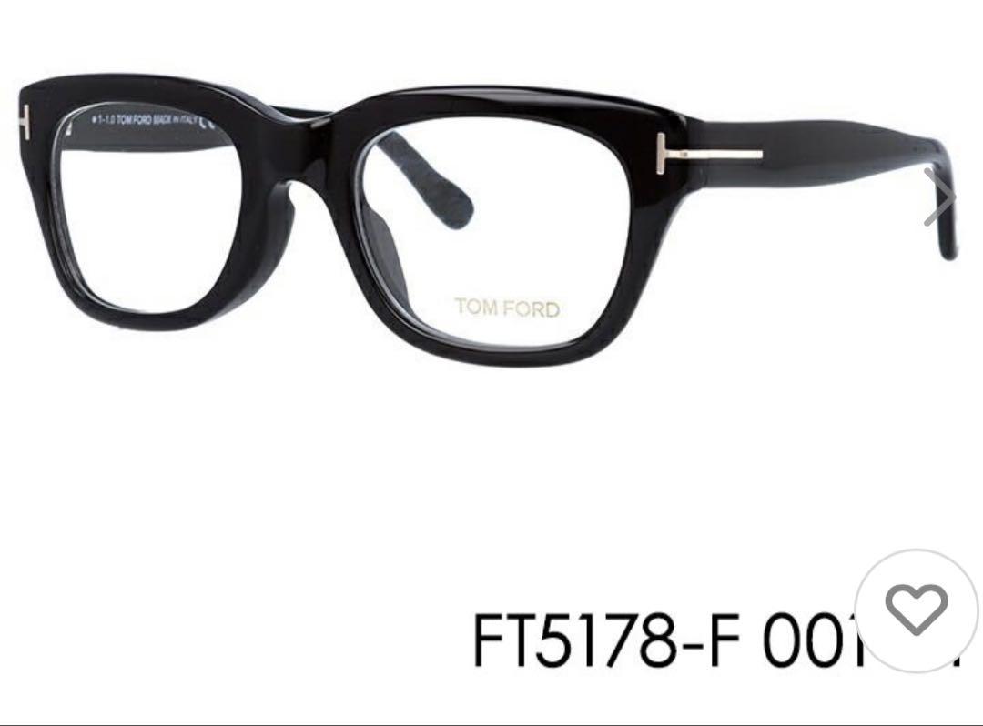 TOM FORD FT5178-F 001 ブラックメガネ ケース付き