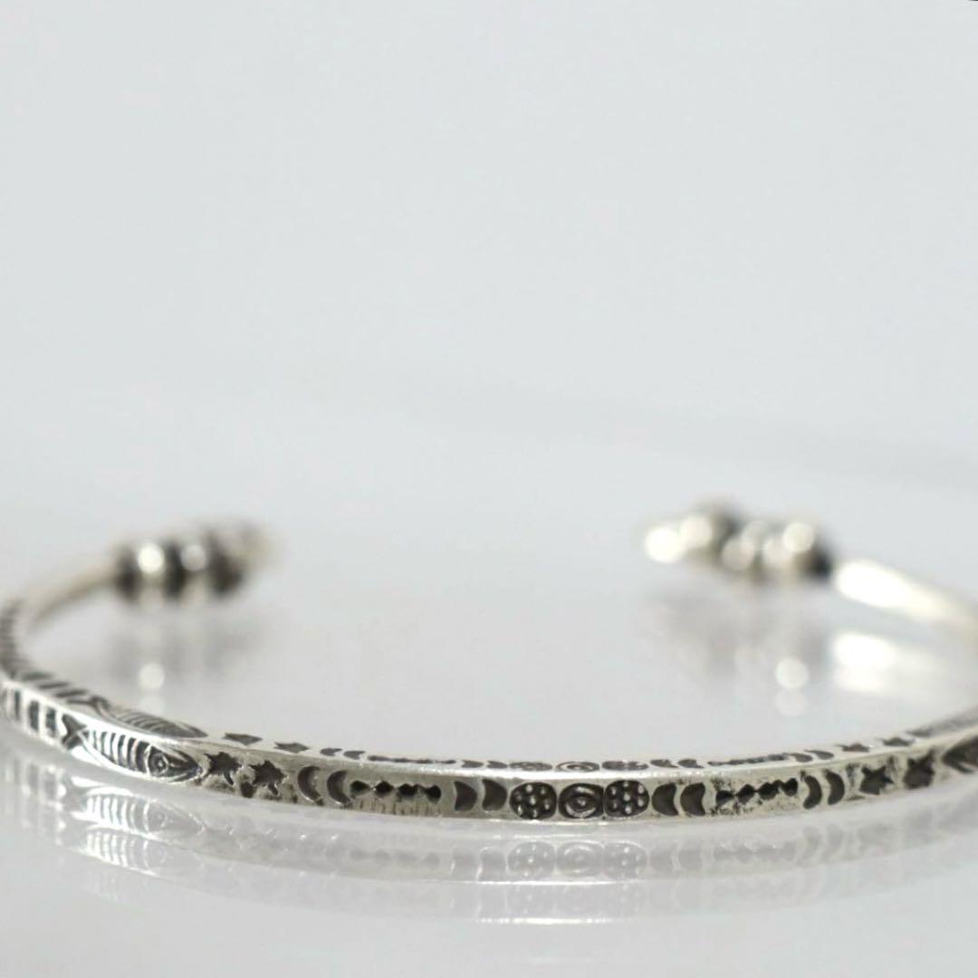 [s-BL006] Karen Silver Bangle カレンシルバー