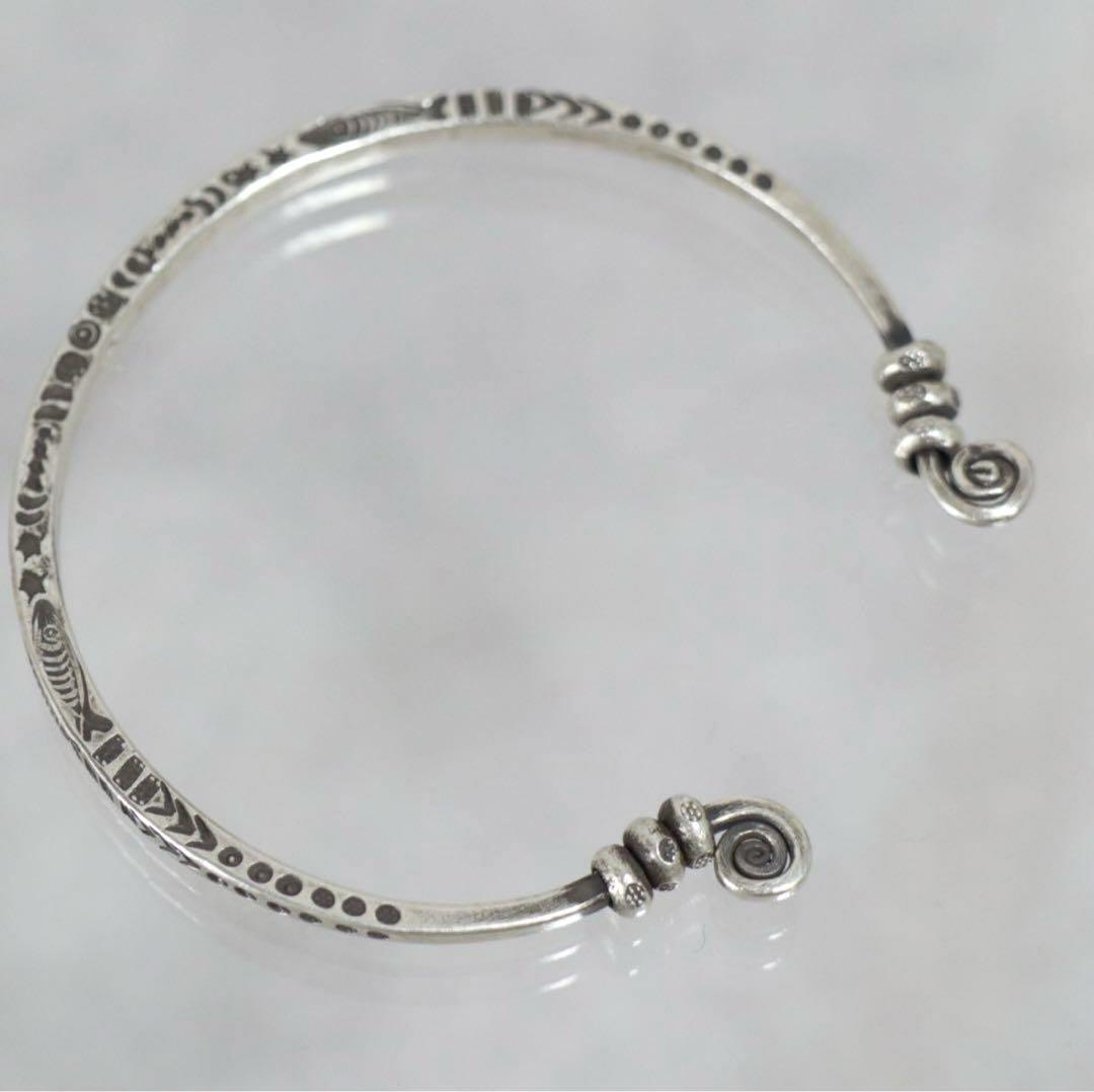 [s-BL006] Karen Silver Bangle カレンシルバー