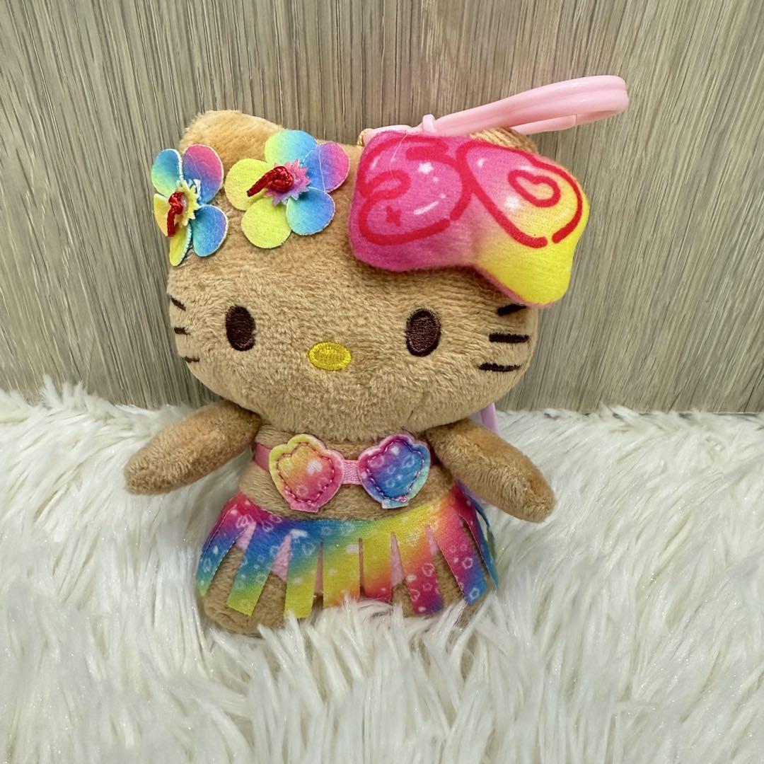 新品　日焼け　ハローキティ　ぬいぐるみ　マスコット　キーホルダー　50週年セット 新品未使用◇ ハローキティ 日焼けキティ マスコット