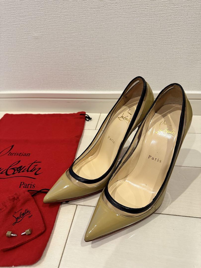 【⭐︎ジャスミン87さん専用⭐︎】Christian Louboutin 黒パンプス クリスチャンルブタンMISS BOXE 70 PATENT 37レッドソール