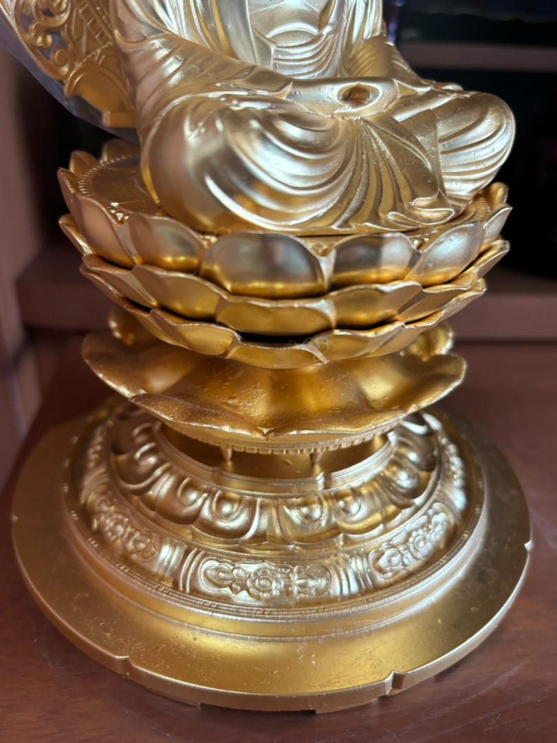 昭和時代　当時品　黄金仏像　極上　釈迦如来座像　未使用 昭和時代 当時品 黄金仏像 極上 釈迦如来座像 未使用