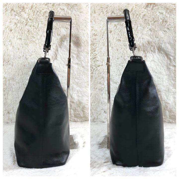 国産正規品 GUCCI バンブー レザー ワンショルダー ofTQK-m19963959734 グッチ ショルダーバッグ お買い得安い
