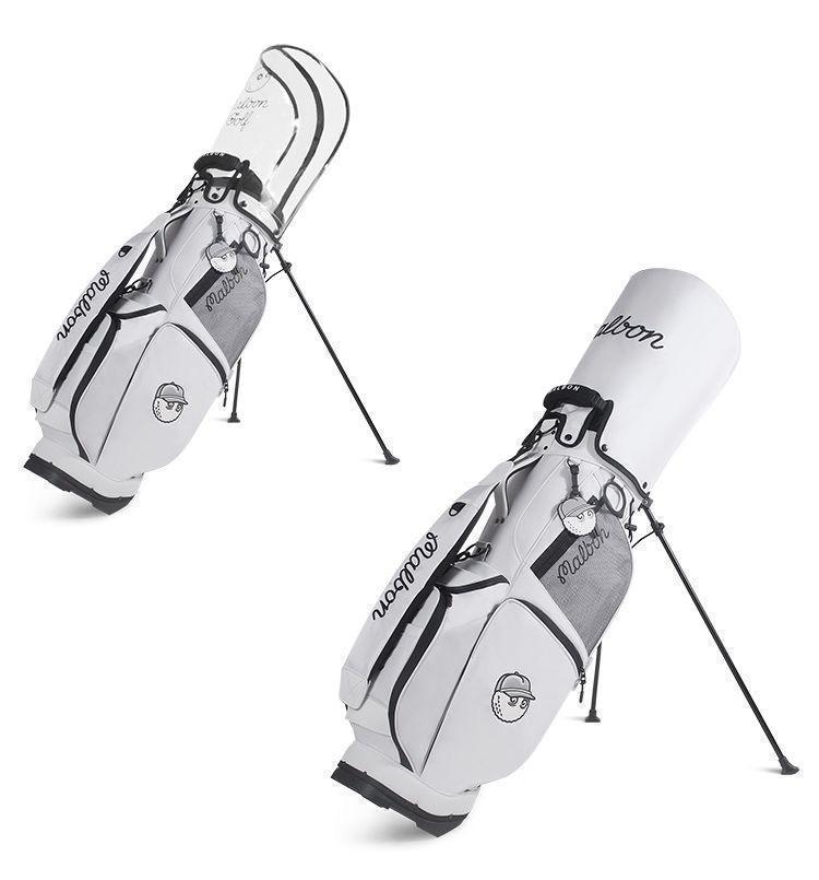 マルボンゴルフ キャディバッグ malbon golf バッグ ホワイト色