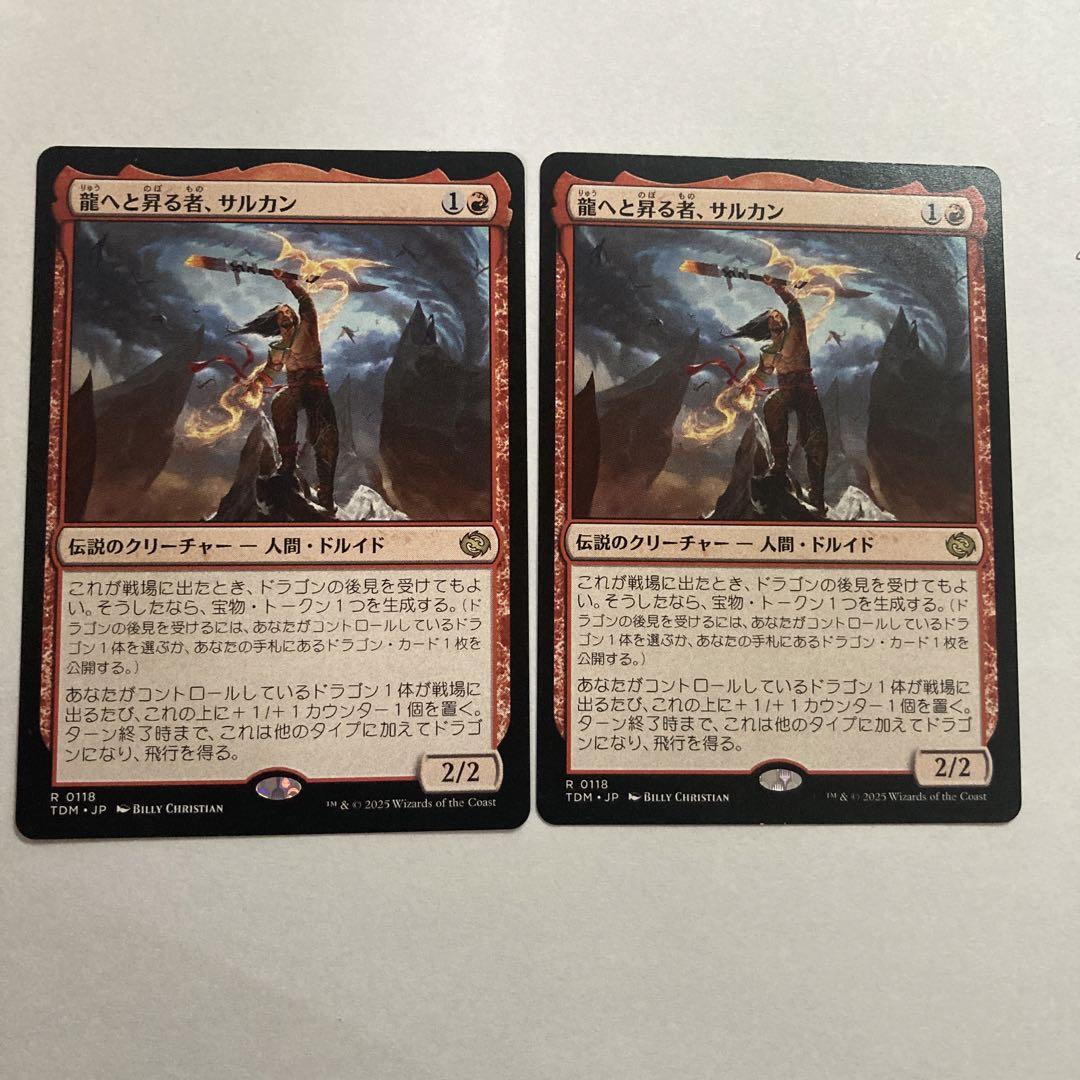 MTG 龍へと昇る者、サルカン 2枚セット - メルカリ