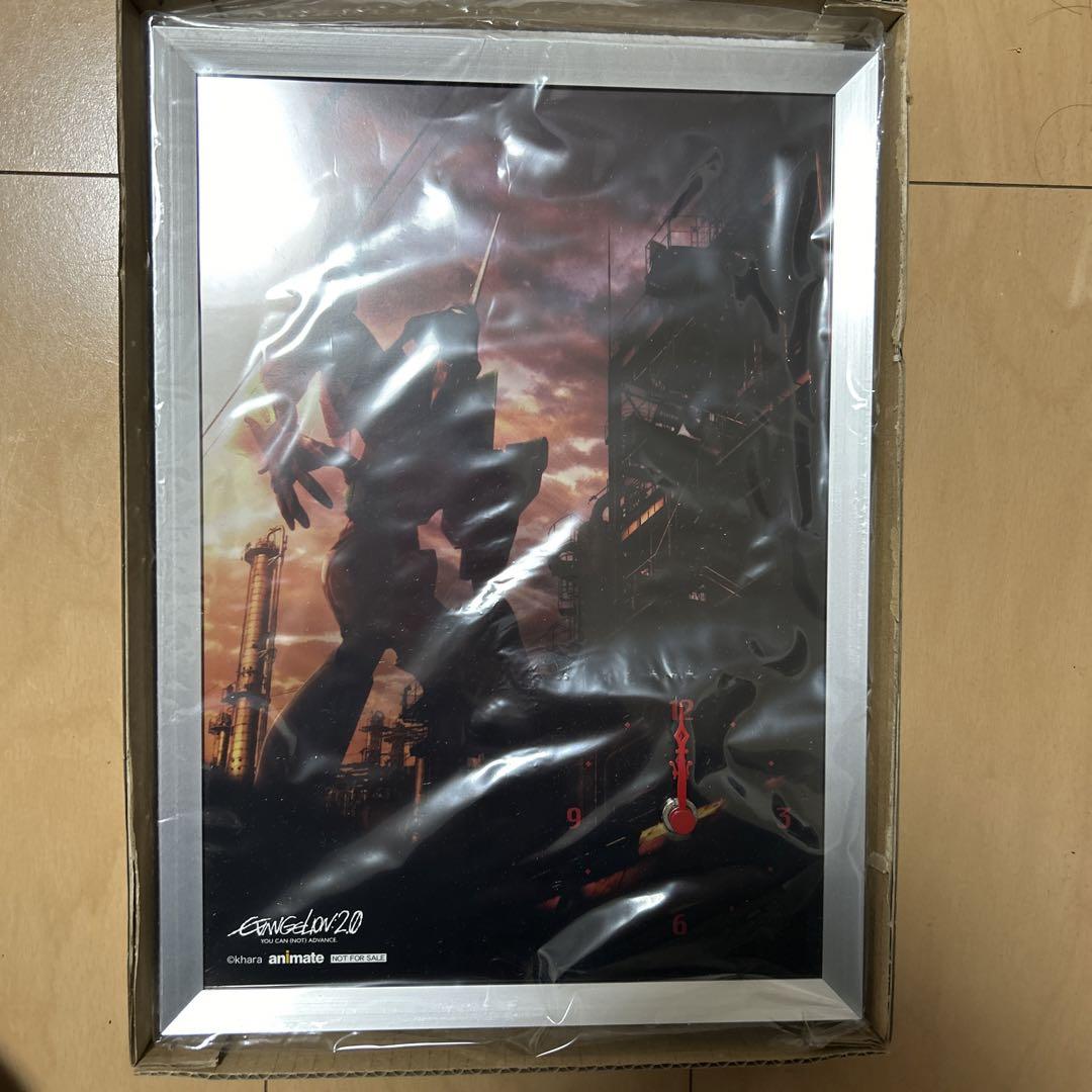 【非売品】エヴァンゲリオン 新劇場版 パネル時計 エヴァンゲリヲン 新劇場版 パネル時計
