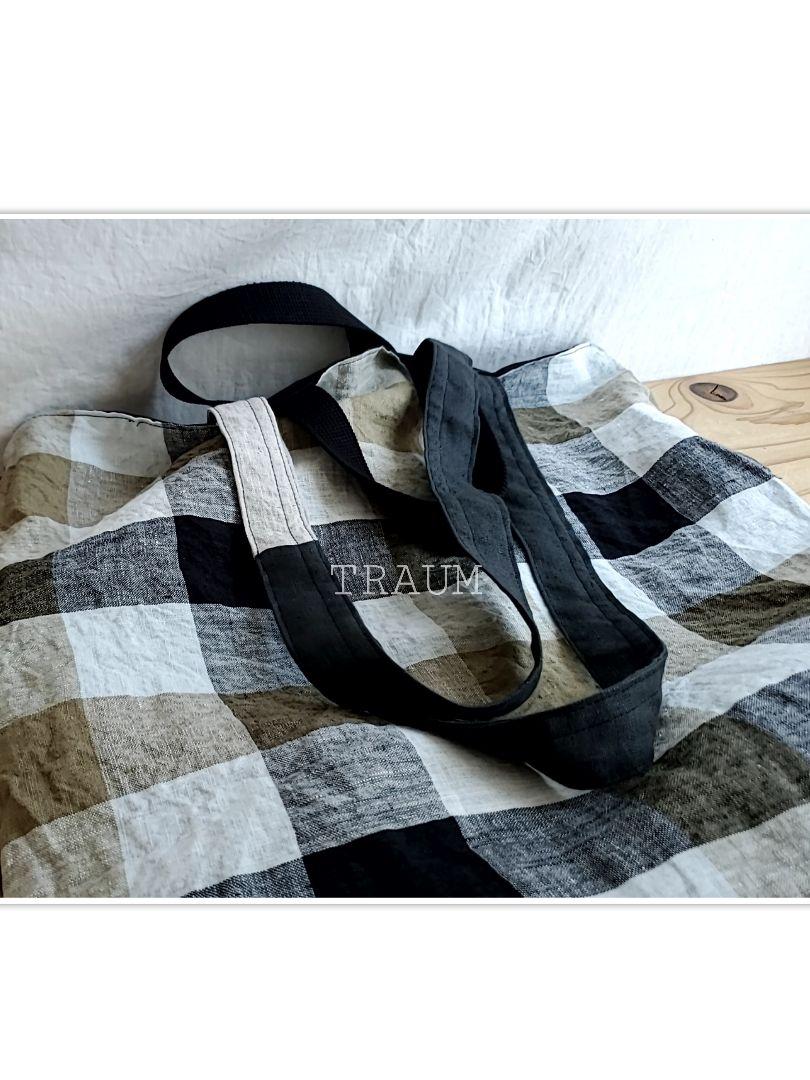 TRAUM□originalリネン100%tote .flat─2way