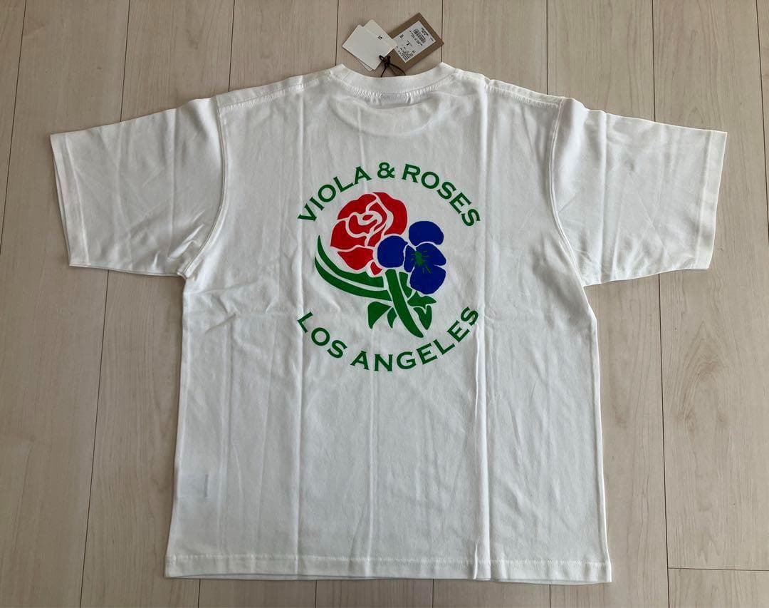 新品タグ付別注VIOLA＆ROSE×BAYFLOW半袖ＴシャツＭサイズ