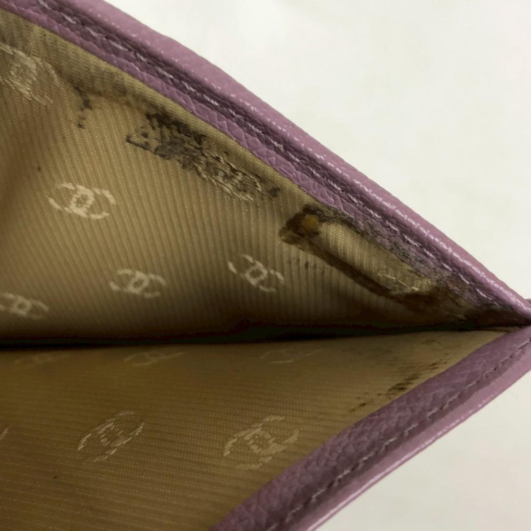 CHANEL シャネル ココボタン 三つ折り財布 ピンク 箱 ギャランティ付 CHANEL シャネル ココボタン 三つ折り財布 ピンク 箱 ギャランティ付