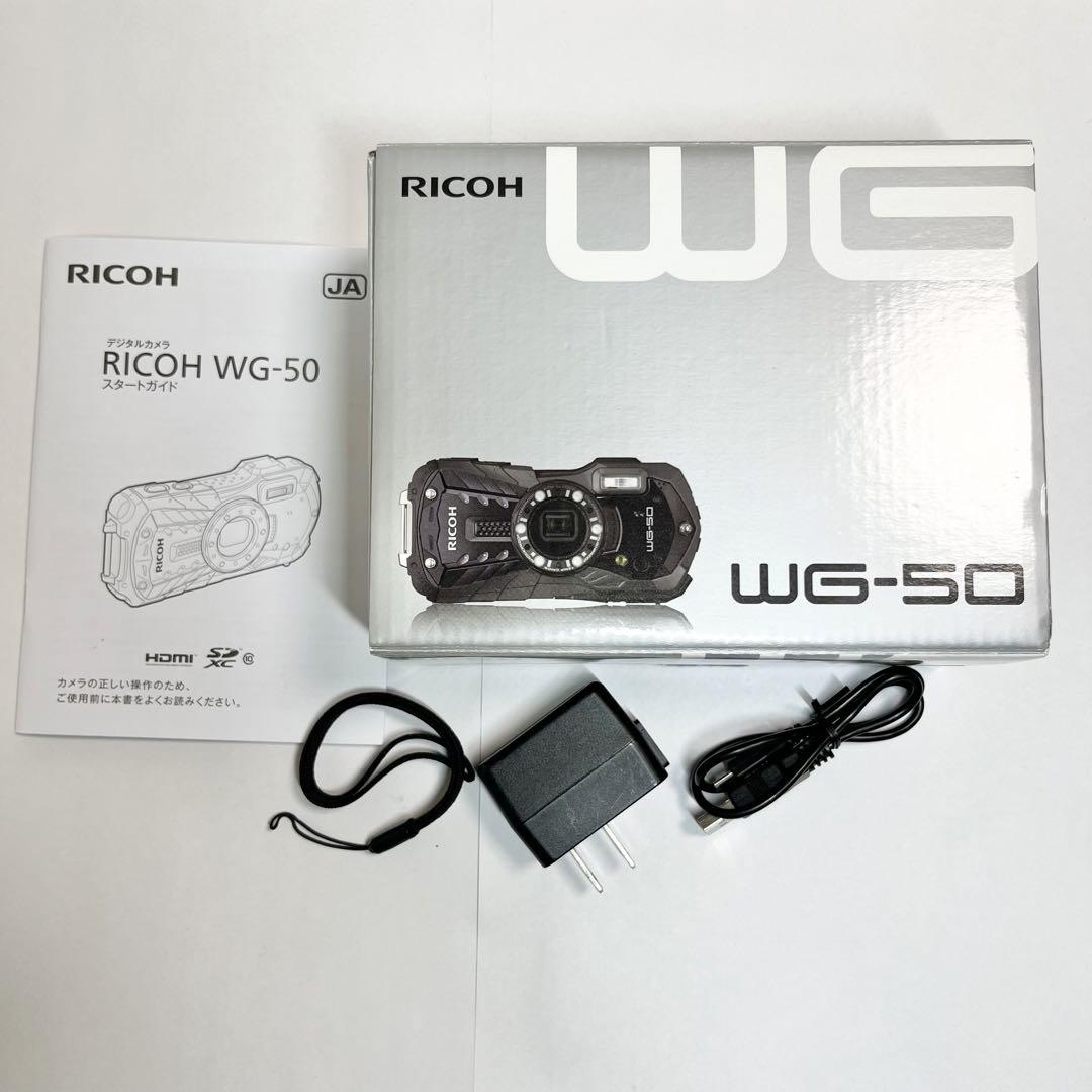 RICOH リコー WG-50 オレンジ デジカメ 防水