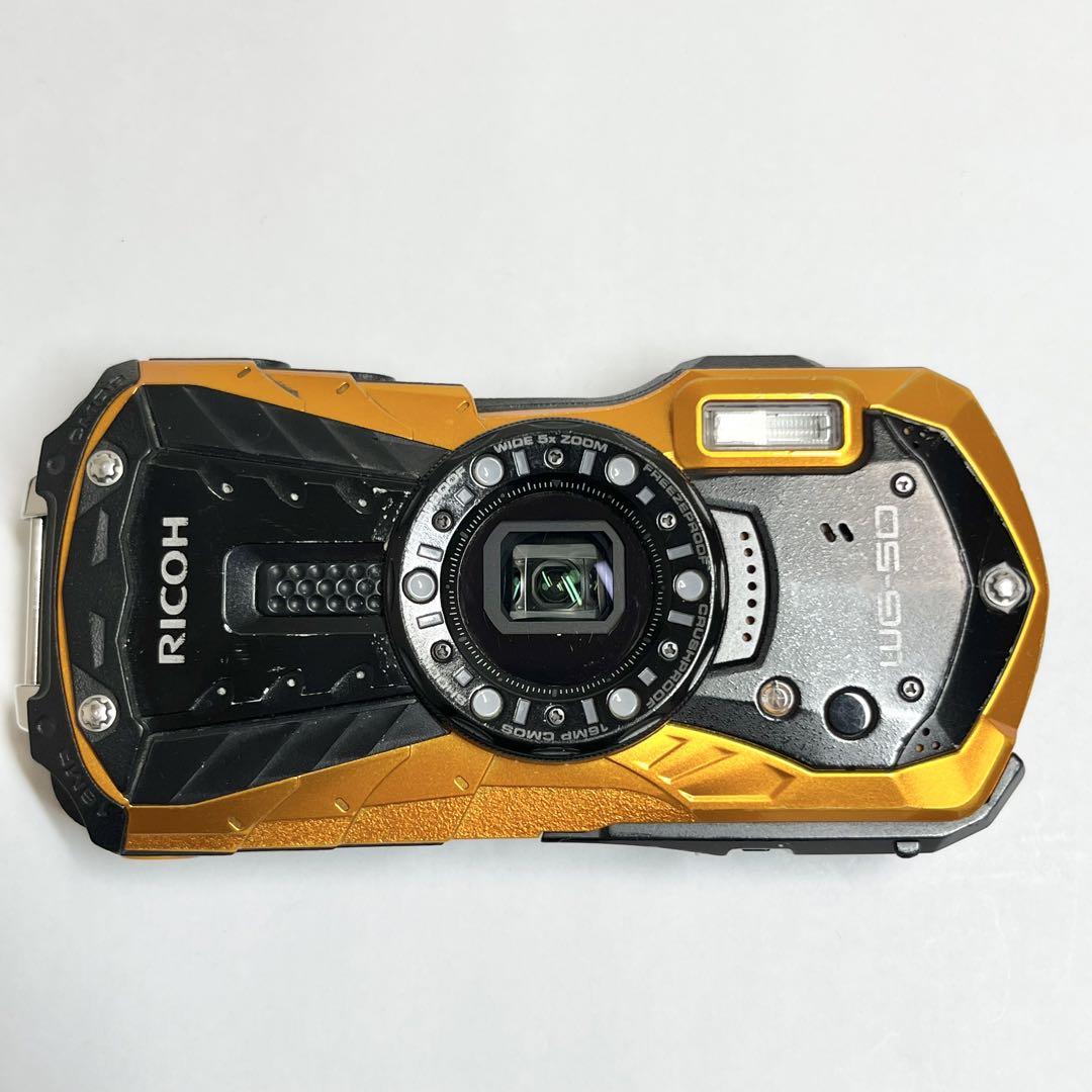 RICOH リコー WG-50 オレンジ デジカメ 防水