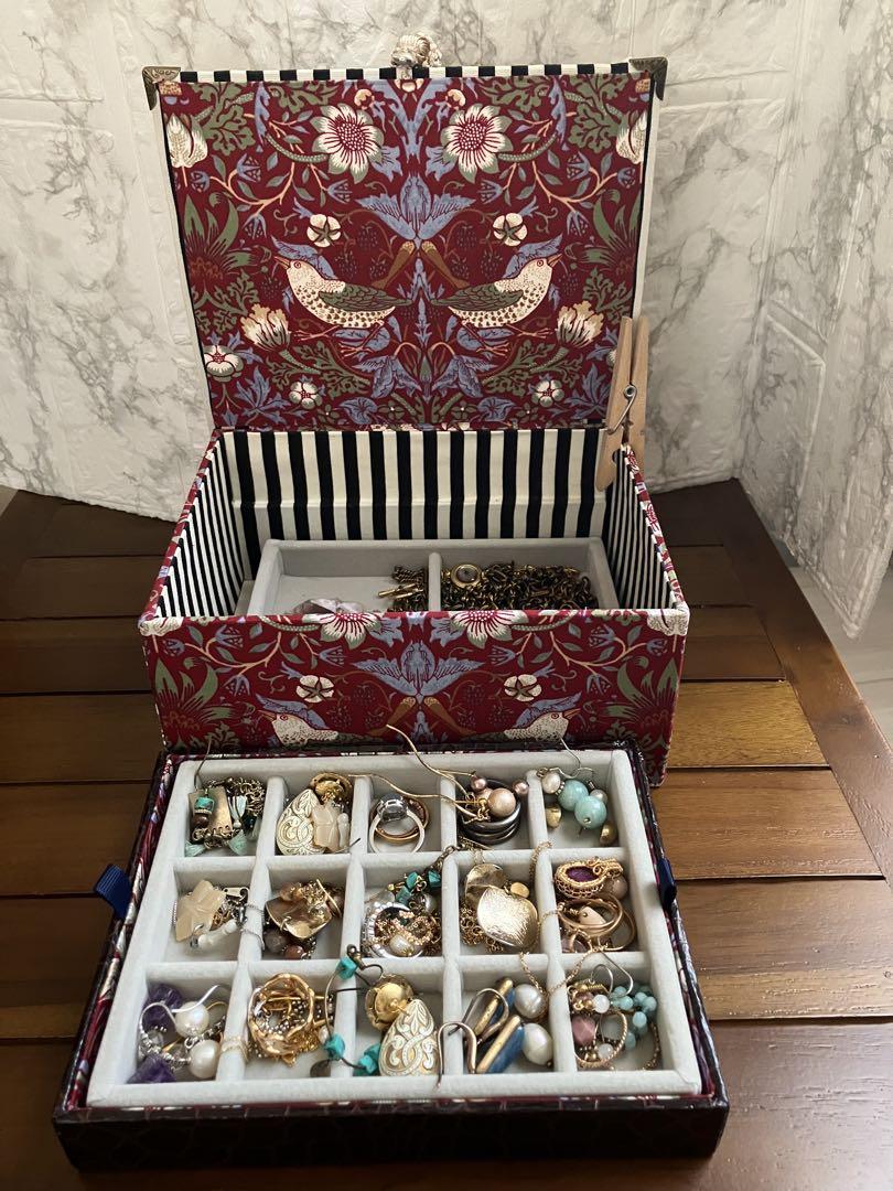 【受注生産品】 アクセサリーボックス ウィリアムモリス 小物入れ