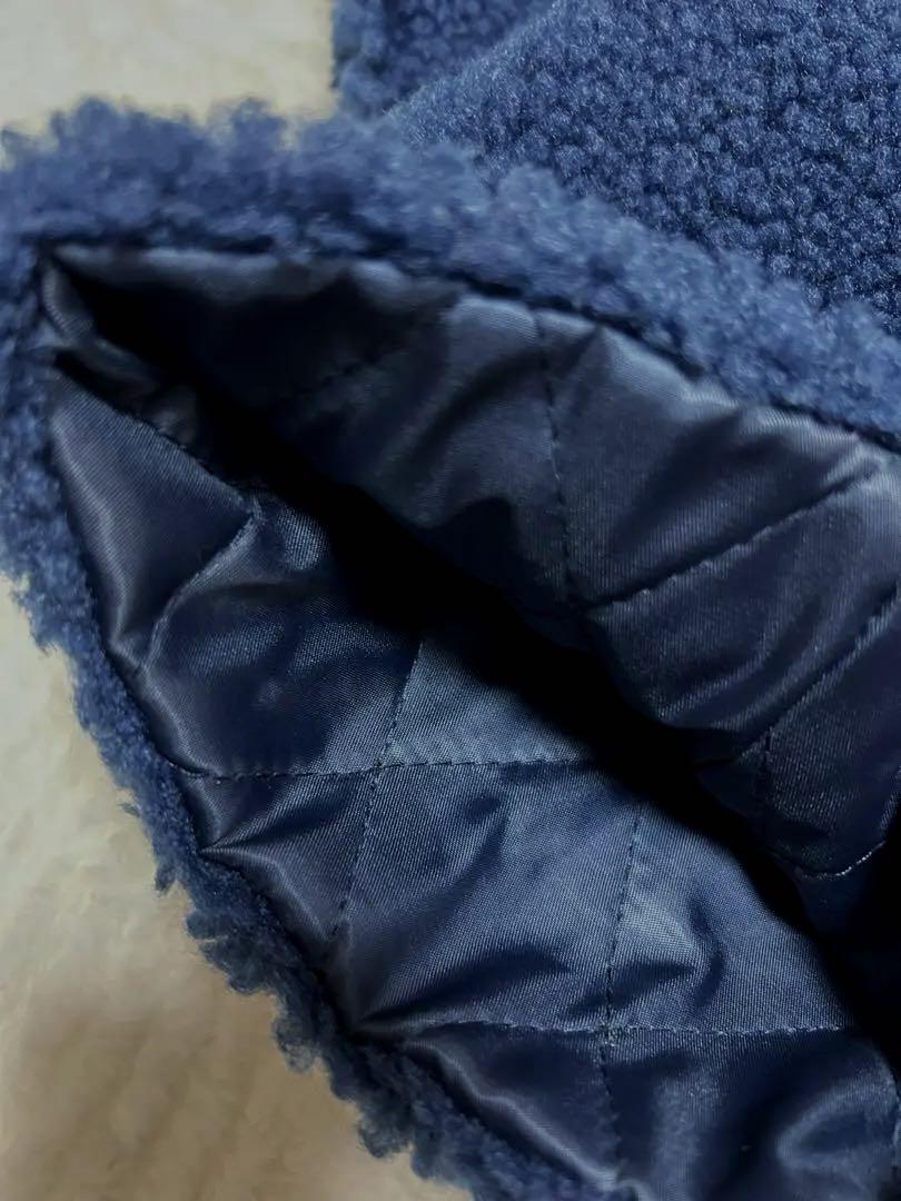 【新品】PEARLY GATES レッグウォーマー　ボアフリース　ネイビー