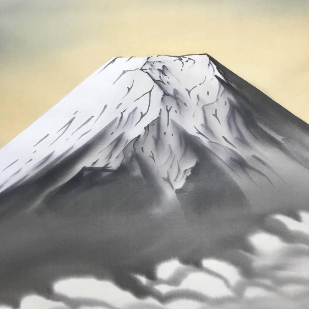 【真作】翠雨/富士山行図/山水図/掛軸/名家伝来/AD-855 真作】翠雨/富士山行図/山水図/掛軸/名家伝来/AD-855