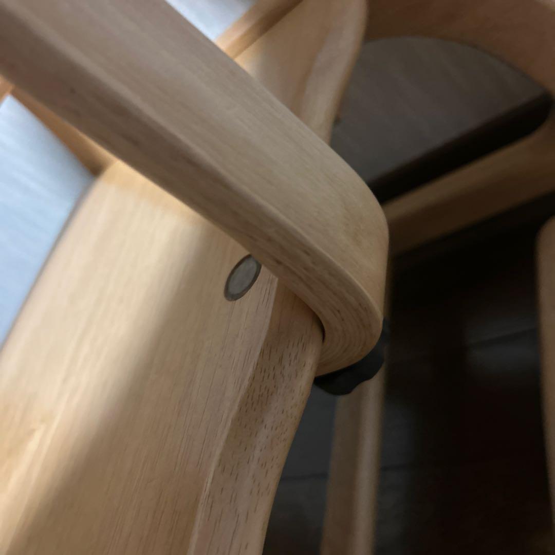 大和屋 yamatoya すくすくローチェアⅡ 2 ベビーチェアナチュラル極美品