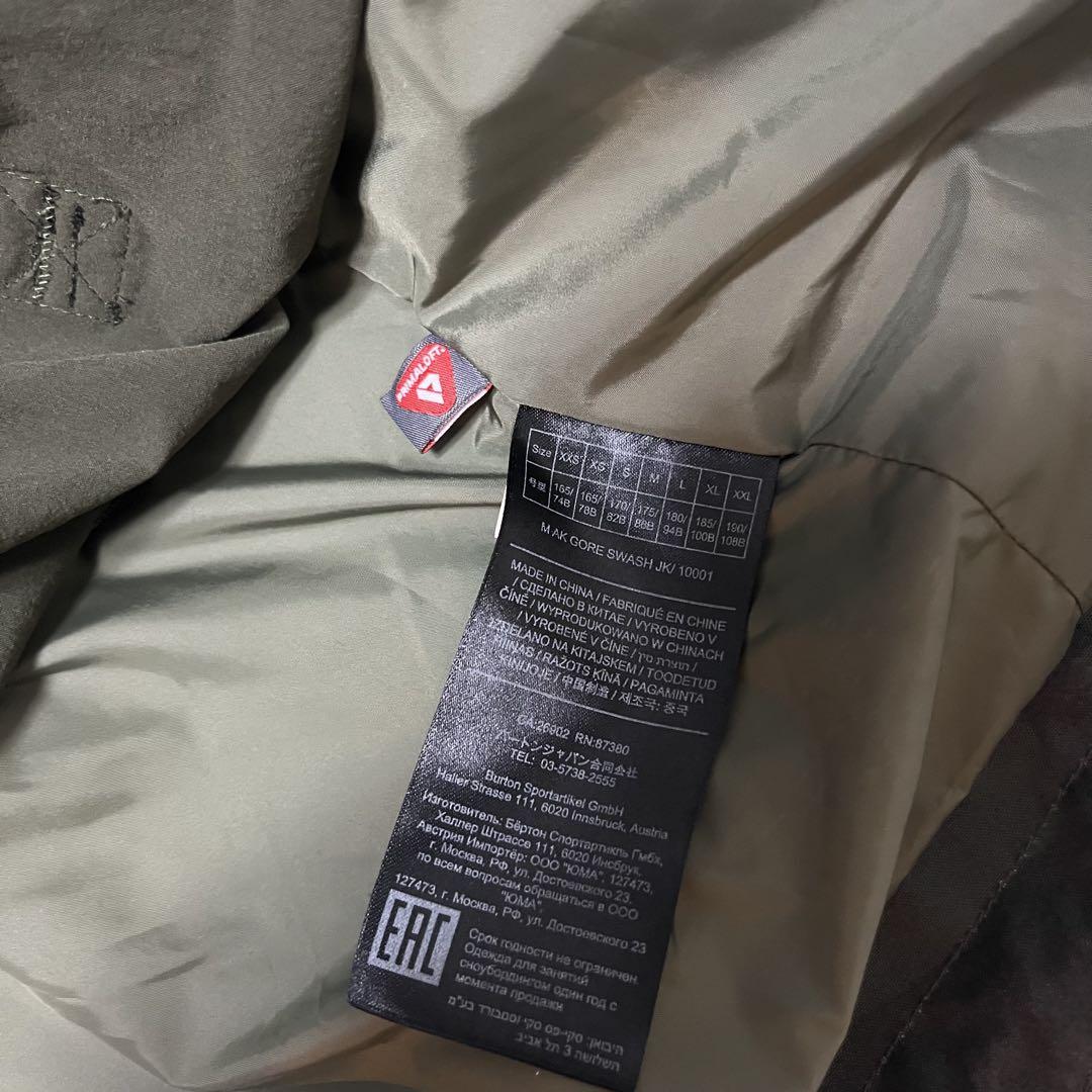 激レア BURTON AK バートン 迷彩 カモフラ swash グリーン M