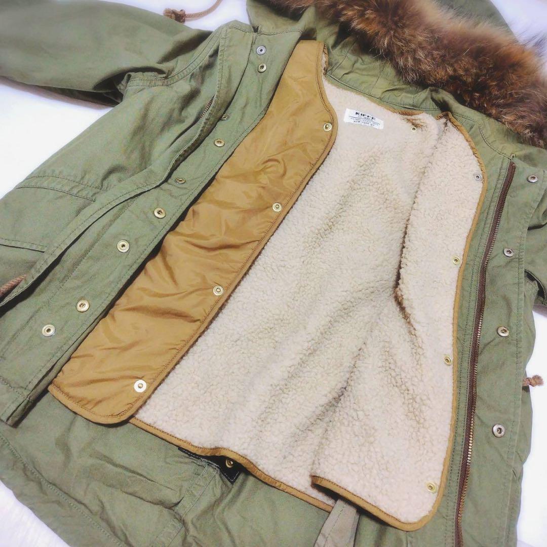セール商品 KIFFE ミニタリーボアライナー タヌキファー 2WAY モッズ