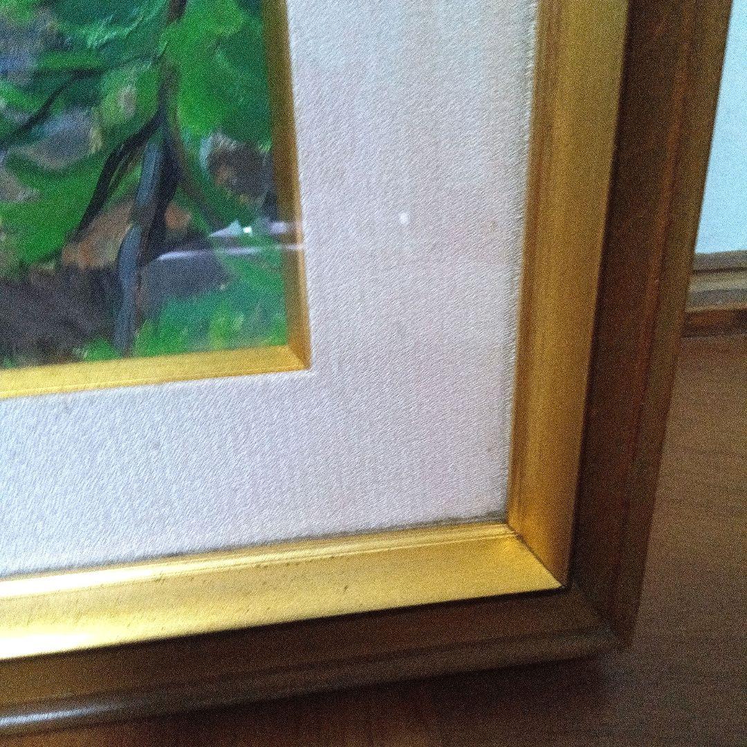 堀井文雄 題作「初夏の白馬連峰」 油絵 油彩 絵画 額装 - メルカリ