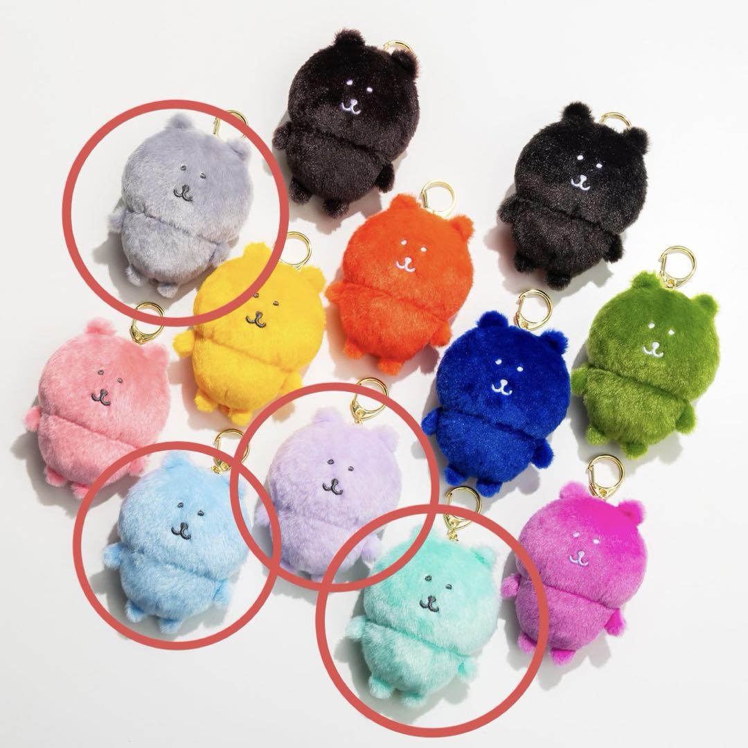 ナガノマーケット カラーなナガノのくまマスコット 4点セット