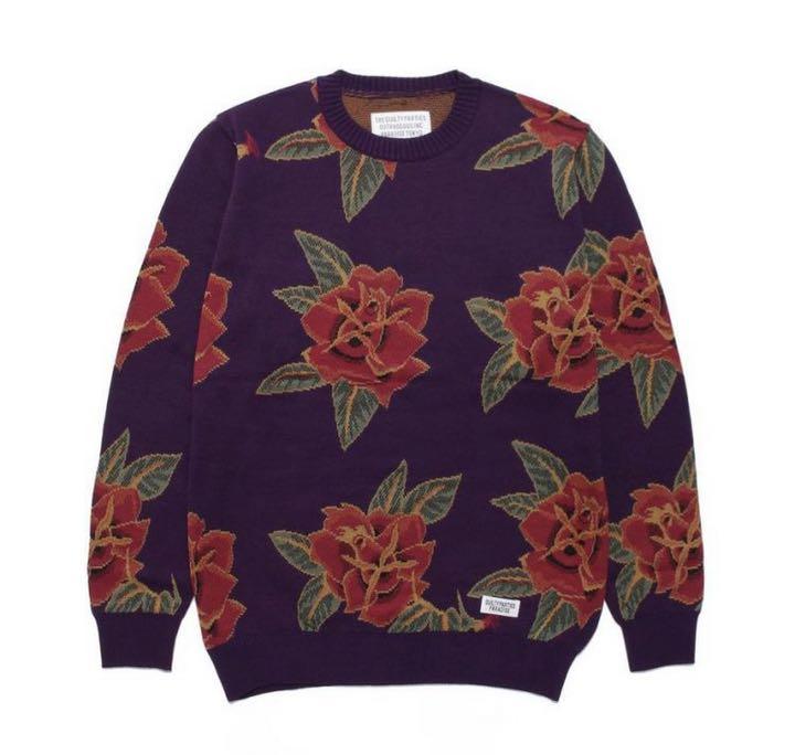 お気に入りの 試着のみ SWEAT NECK CREW 21SS ワコマリア - スウェット
