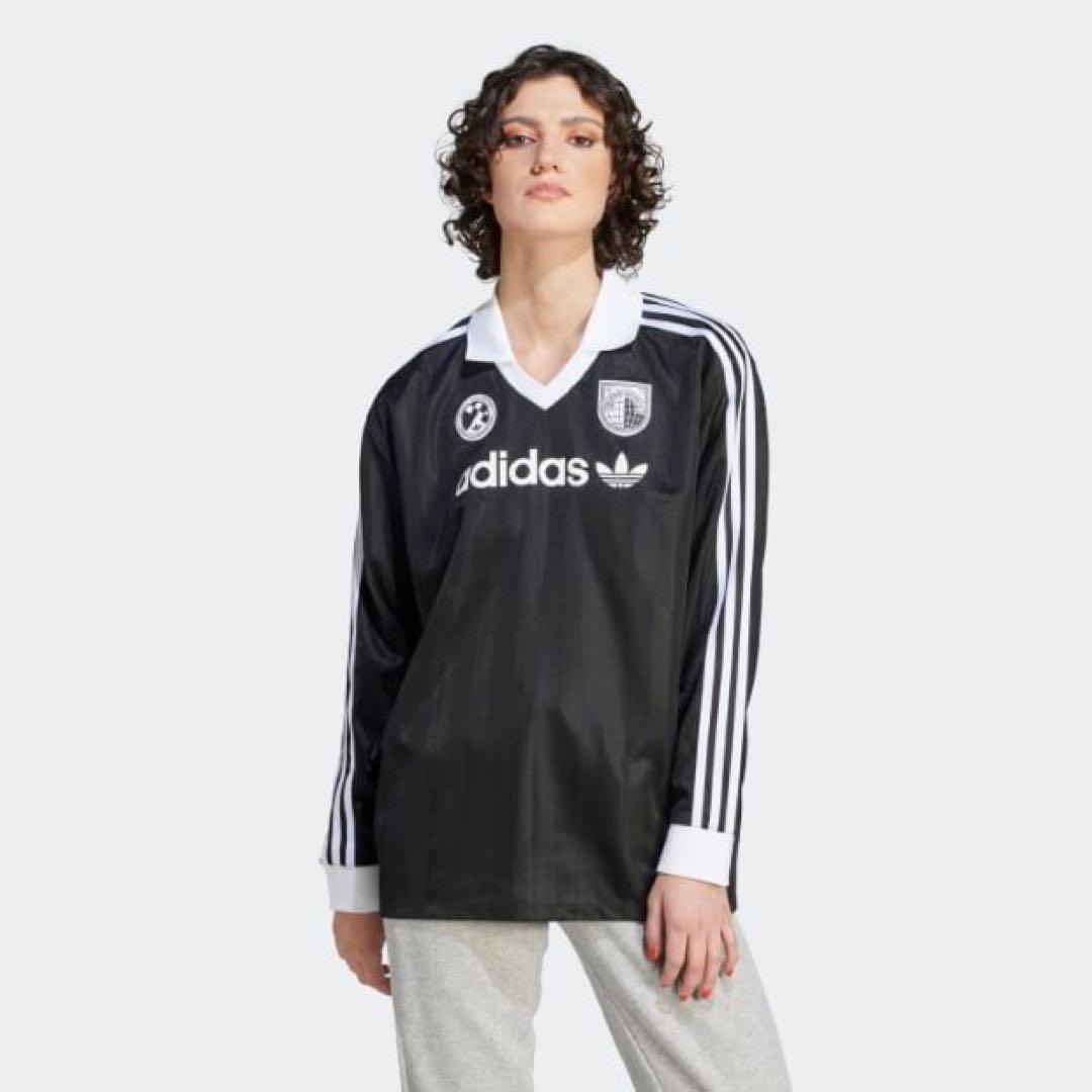 即完売品 adidas originalsフットボールシャツ 長袖ゲームシャツ