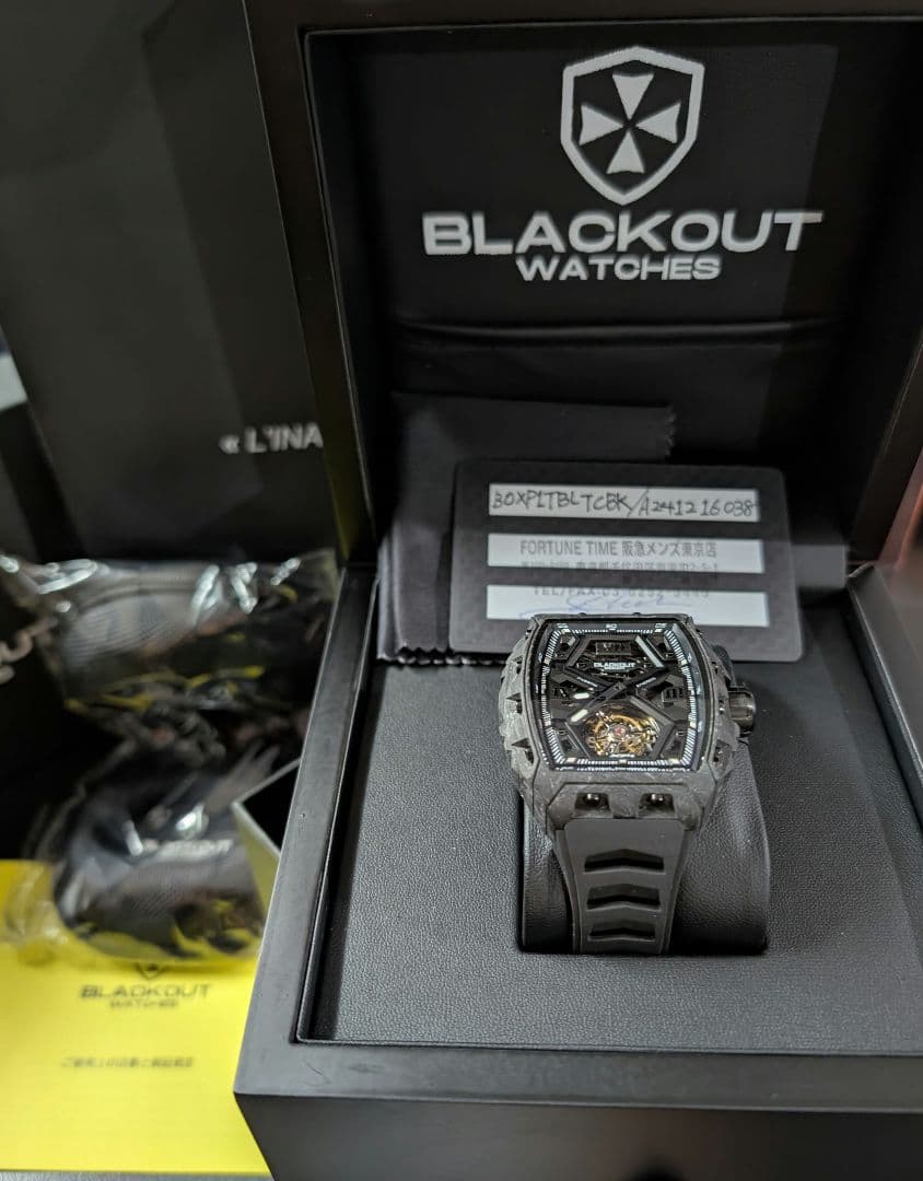 BLACKOUT XP1 Tourbillon LT Black 新品未使用 BLACKOUT XP1 Tourbillon LT Black 新品未使用