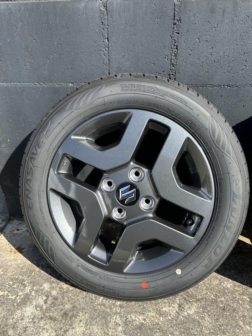 スペーシアギア 新車外し 純正 タイヤ ホイールセット 4本セット