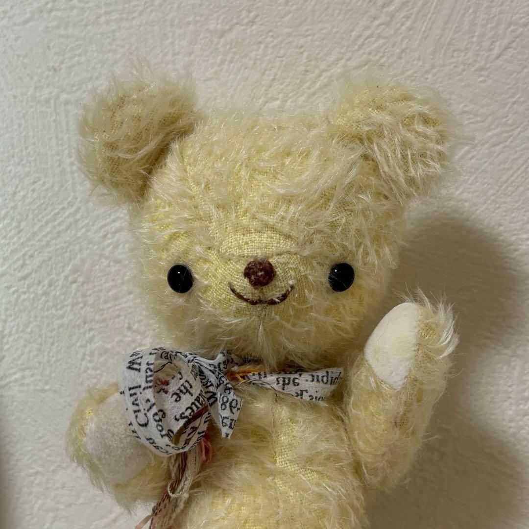 ふくおかまな ◆テディベア ぬいぐるみ 作家 manasbear ピンク 子供用品 [0220489555] テディベア くま ふくおかまな 作家 ぬいぐるみ アーティスト