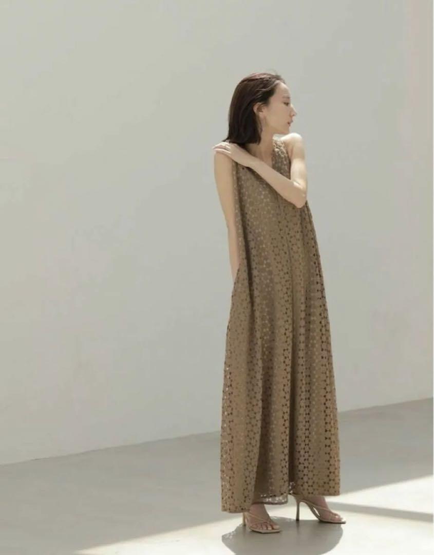 美品　louren geometry lace dress