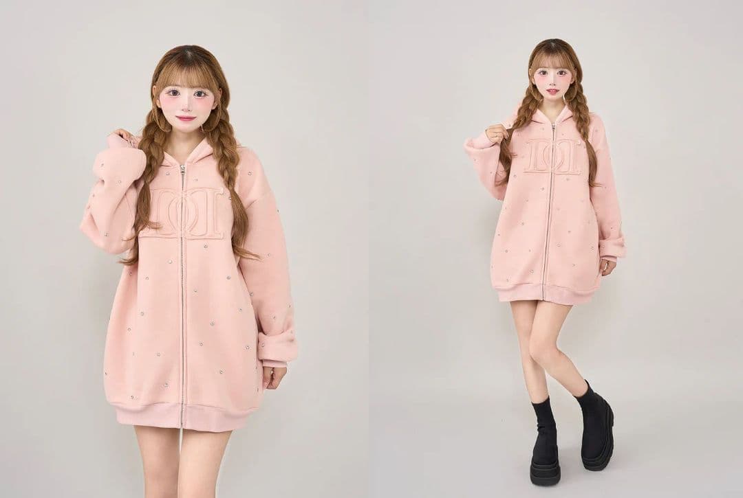 ダーリッチ darich DDロゴビジュージップパーカー ブラック BLK ダーリッチ darich DDロゴビジュージップパーカー ブラック BLK