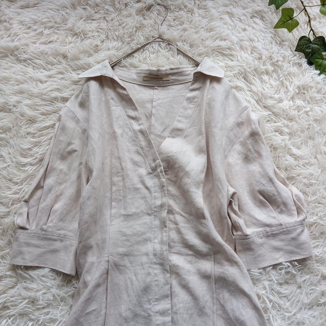 《美品✨》Curensology　カレンソロジー　リネンシャツワンピース